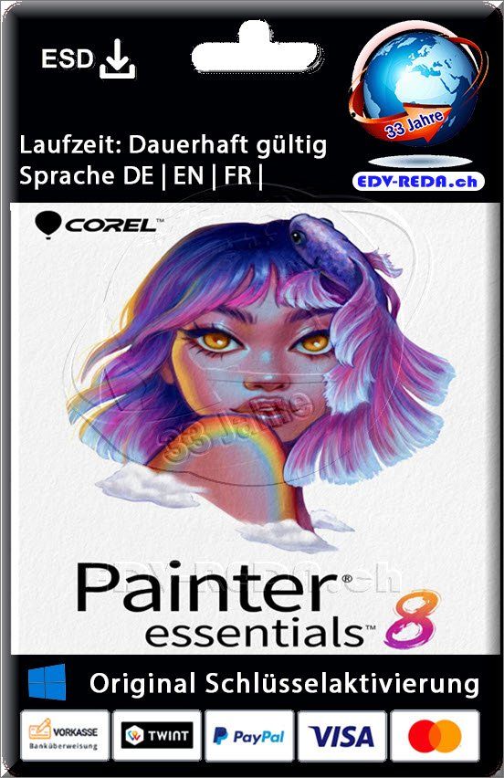 Corel Software: Corel Painter Essentials 8 kein AOB Dauer Lizenz – Neu (gemäss Beschreibung) aus Langenthal von Reda