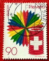 Nr.952  Nationalfeiertag-Lampions GESTEMPELT 1998  Sarnenn