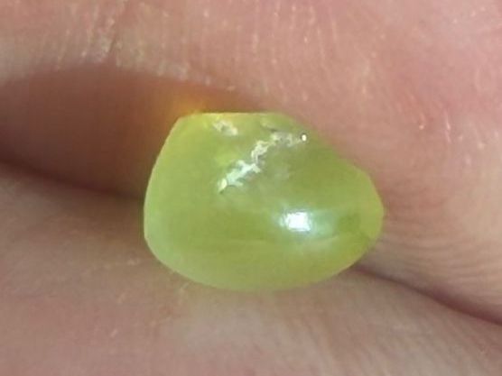 Pietre preziose: CHRYSOBERYLL  Cat'seye  cymophane  gelb  2.06cts – Nuovo e nell'imballaggio originale da Seftigen venduto da tigers12 3