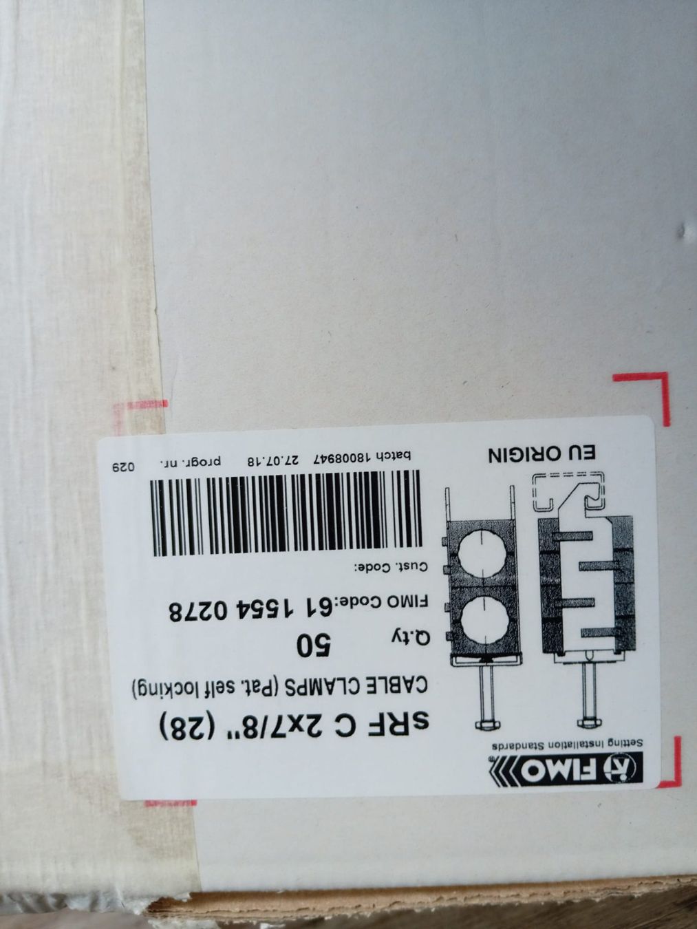 Supporti a parete: FIMO sRF C 2x7/8 50 Stück – Nuovo (secondo la descrizione) da Sursee venduto da Network_41AG