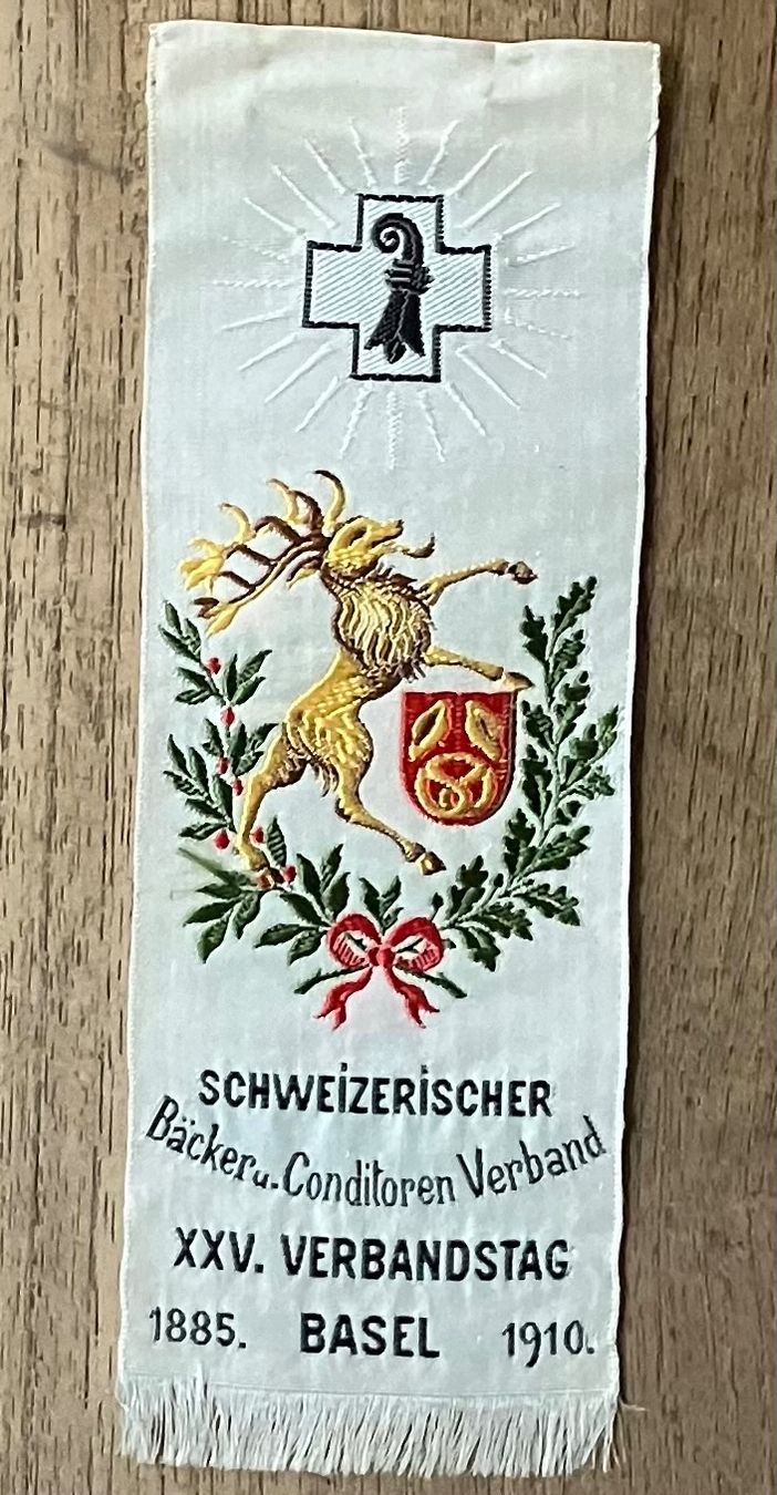 Basler Placchette & Badge: SCHWEIZ. BÄCKER U. CONDITOREN VERBAND BASEL 1885-1910 – Usato da Basel venduto da lagavulin02