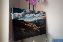 Canvas photography of Stelvio Pass