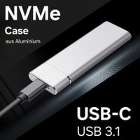 M.2 NVMe / PCIe USB 3.1 2230 2242 2260 2280 SSD Gehäuse Case