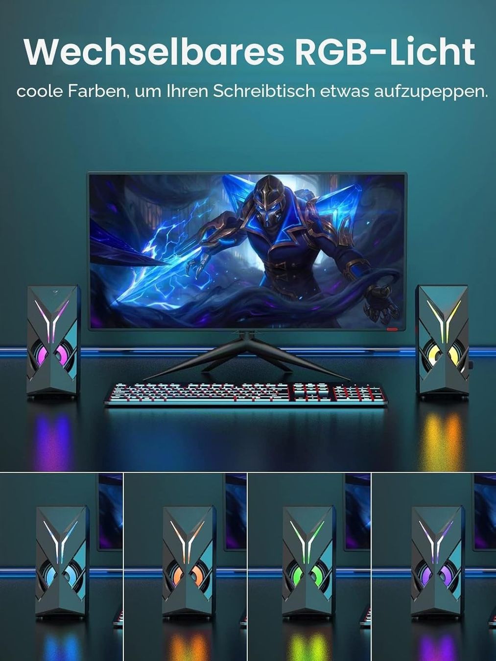 Lautsprecher: Gaming Lautsprecher 10W RGB LED USB Desktop – Neu und originalverpackt aus Schaffhausen von her_zt65 1