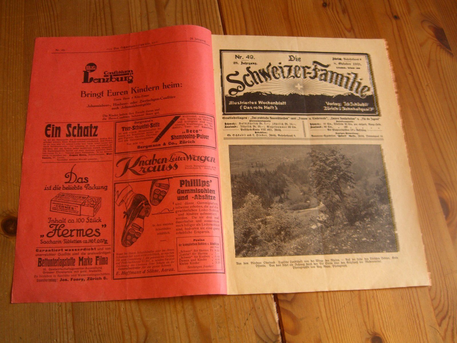 Tutti i francobolli: Nr.44-52,von 1921 der"Schweizer-Familie" – Usato da Winterthur venduto da Gaia 6