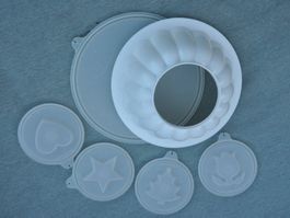 Tupperware : puddingform weiss - moule à pudding - blanc