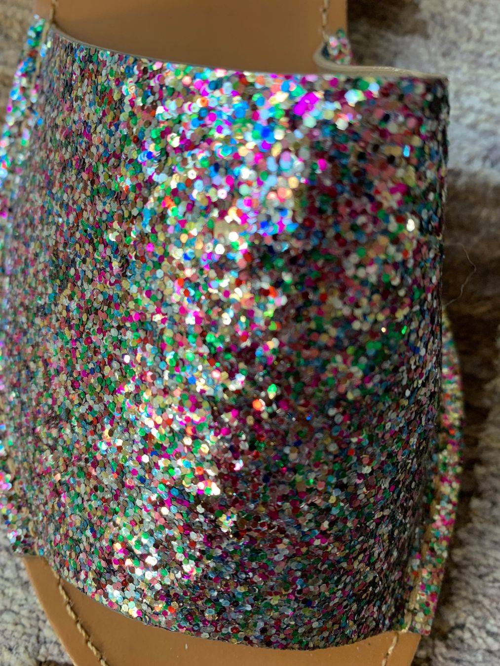 Scarpe da donna: Sandaletten Glitzer bunt Grösse 38 – Nuovo (secondo la descrizione) da Erlenbach ZH venduto da Syssi_C 3