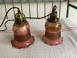 Antike Hängelampe Glaslampe Lampe