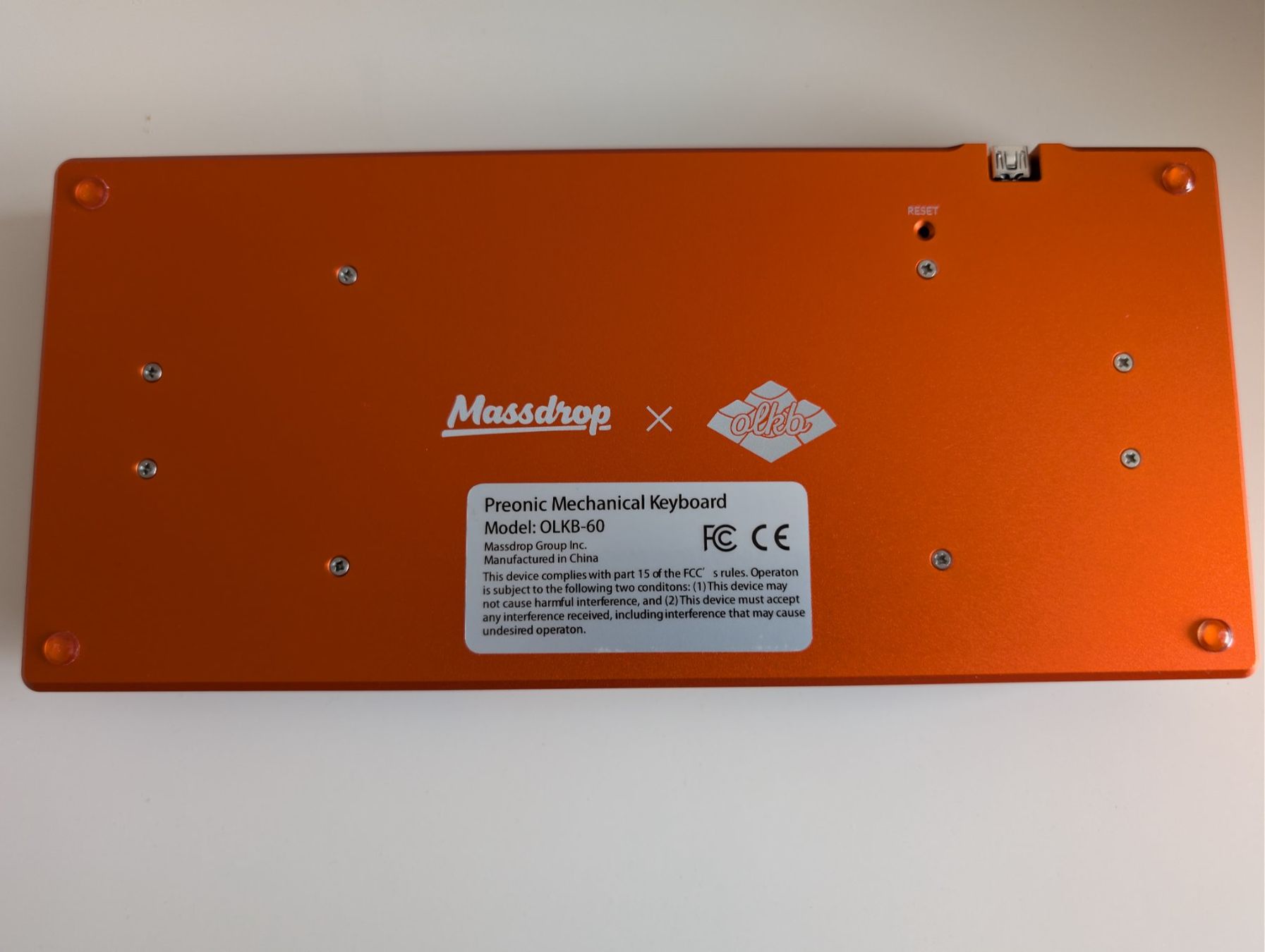 Tastiere: Custom Ortholinear Keyboard - Preonic - Cherry MX Blue – Usato da Rüschlikon venduto da Puertecillo 2