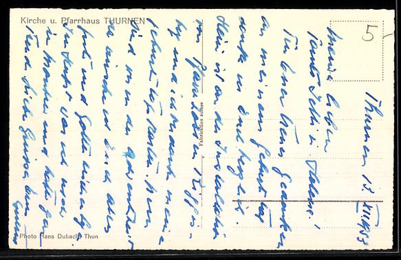 Cartoline postali: AK Thurnen, Kirche, Pfarrhaus – Usato da Berlin venduto da bartko-reher 1