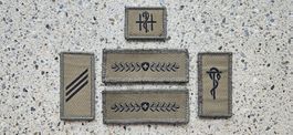 *** Abzeichen Set Sanität Obgfr alle mit klett ***