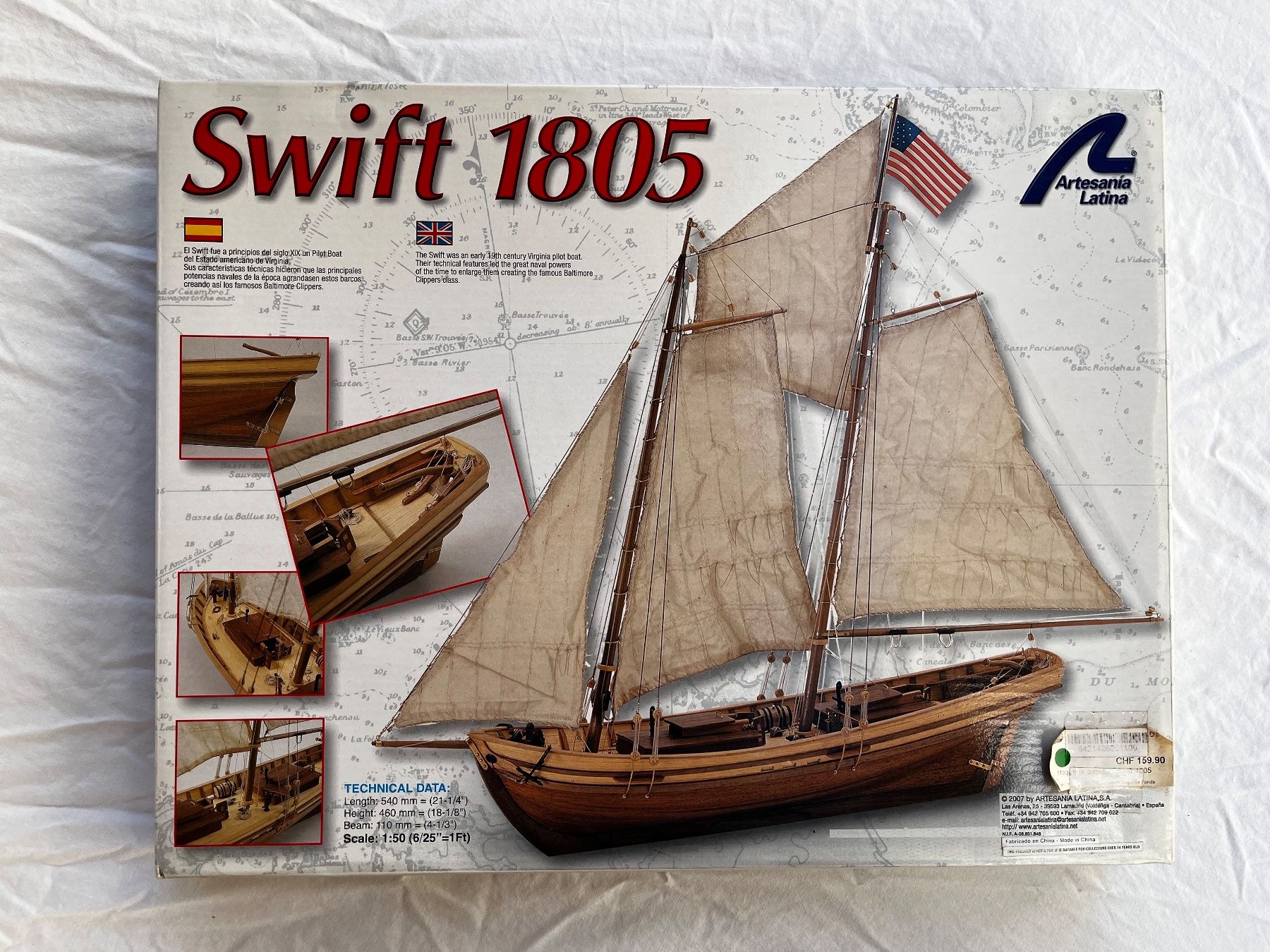 Kit di modellismo & Modellini statici: Modellbaukausten Schiff Swift 1805 – Nuovo (secondo la descrizione) da Zürich venduto da gemuesebouillon
