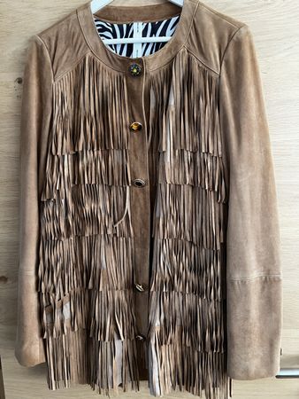 Trendige Fransen Jacke Au Revoir, Gr. 46, Top Zustand!