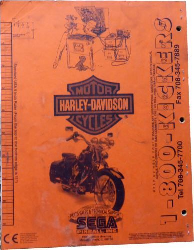 Flipper: Harley Davidson (SEGA) – Usato da Schalunen venduto da schwabspielautomaten 1