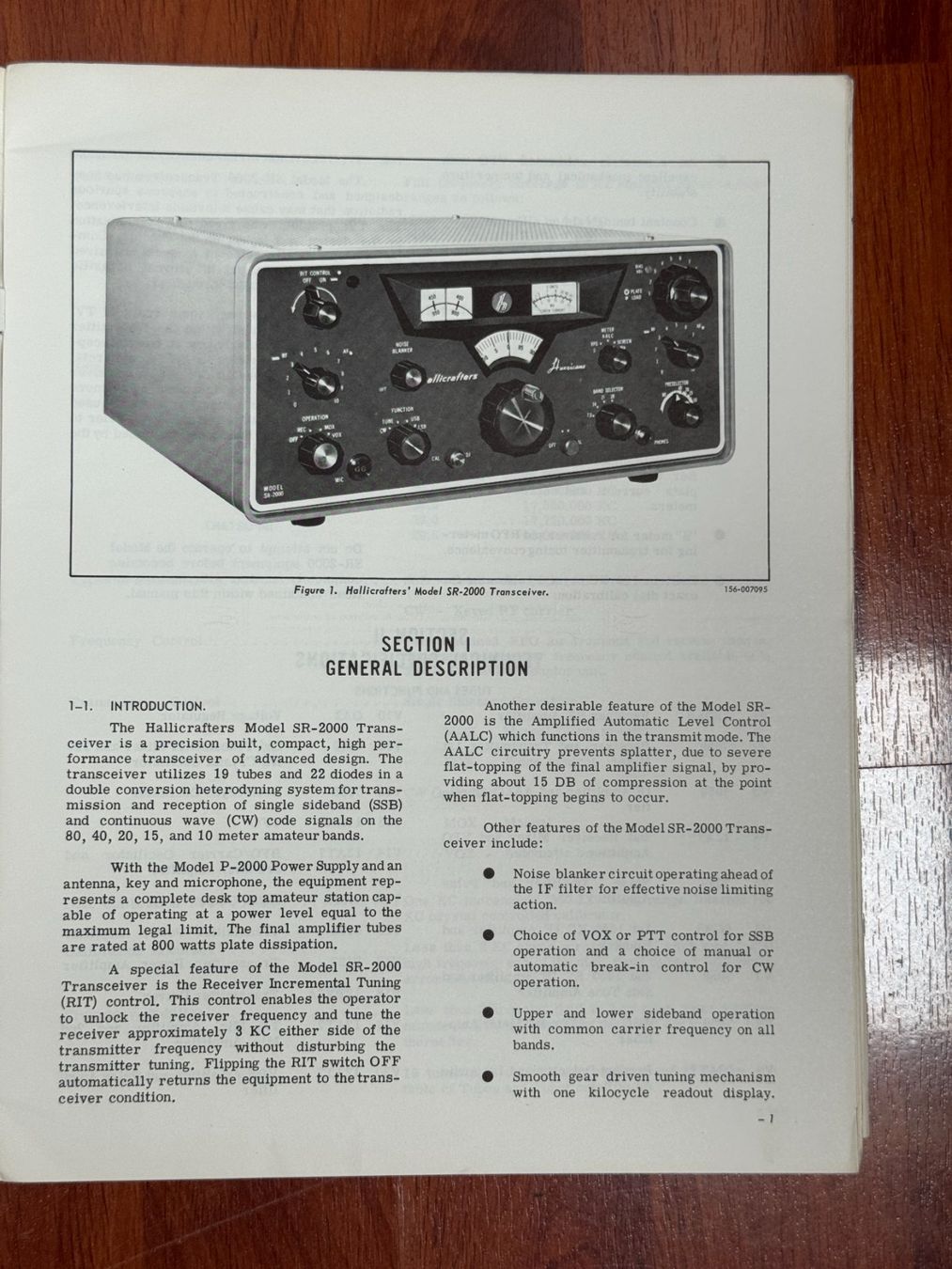 Radiocomunicazione: Hallicrafters SR-2000 – Usato da Ins venduto da funkflieger 1