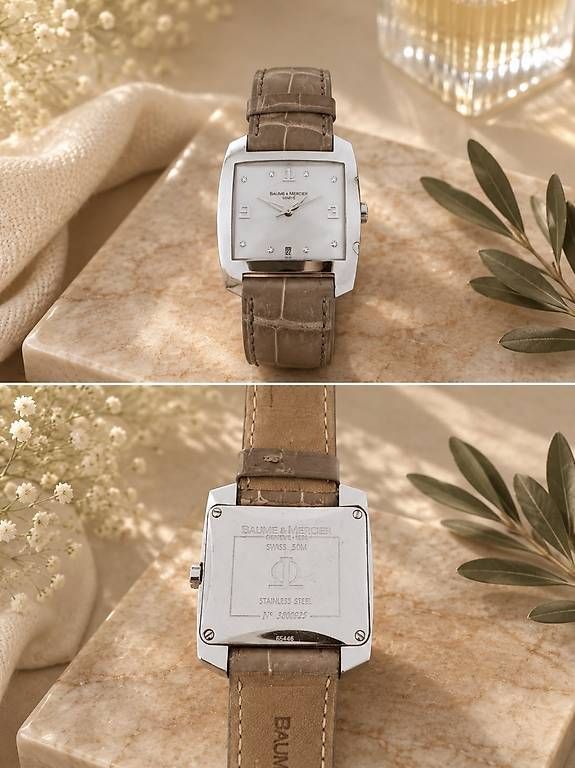 Orologi: Baume & Mercier Hampton Acier & 8 diamants – Usato da Lausanne venduto da Psupergirl