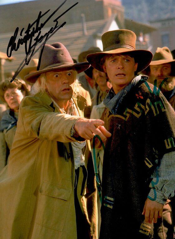 Autografi: BACK TO THE FUTURE Michael J. FOX Christopher LLOYD – Usato da Egg b. Zürich venduto da Dbunny