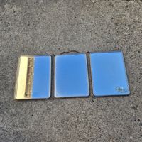 Miroir triptyque pliant métal vintage 