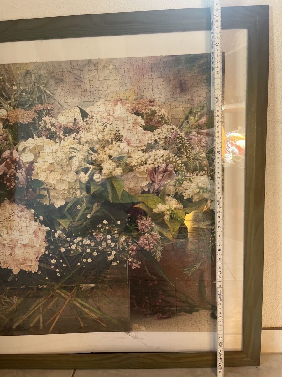 Poster & Bilder: Gerahmtes Puzzle Blumenbild 108x80cm – Gebraucht aus Kaisten von saleforfun 1