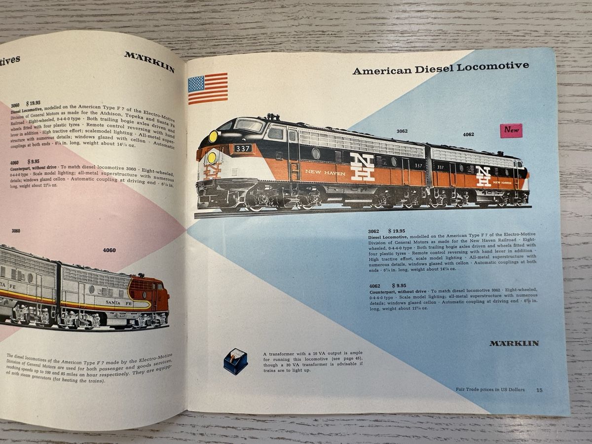 Märklin Modellini di ferrovie: Märklin catalogue 1961/62 E $ – Usato da Lupsingen venduto da New-Haven 2