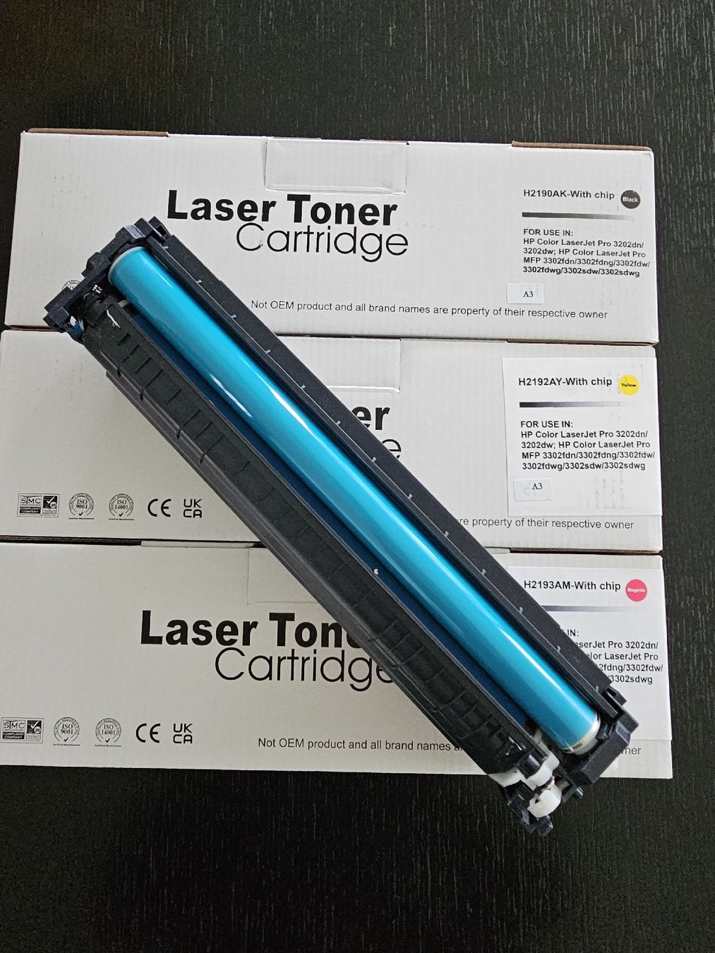 Hewlett Packard Cartucce per stampanti & toner: HP Color LaserJet Pro 3202, Toner-Set – Nuovo (secondo la descrizione) da Wangen b.Olten venduto da Schnups 2