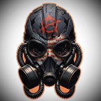1 OZ Kupfermünze Anarchy Gasmaske*ABSOLUTE RARITÄT*