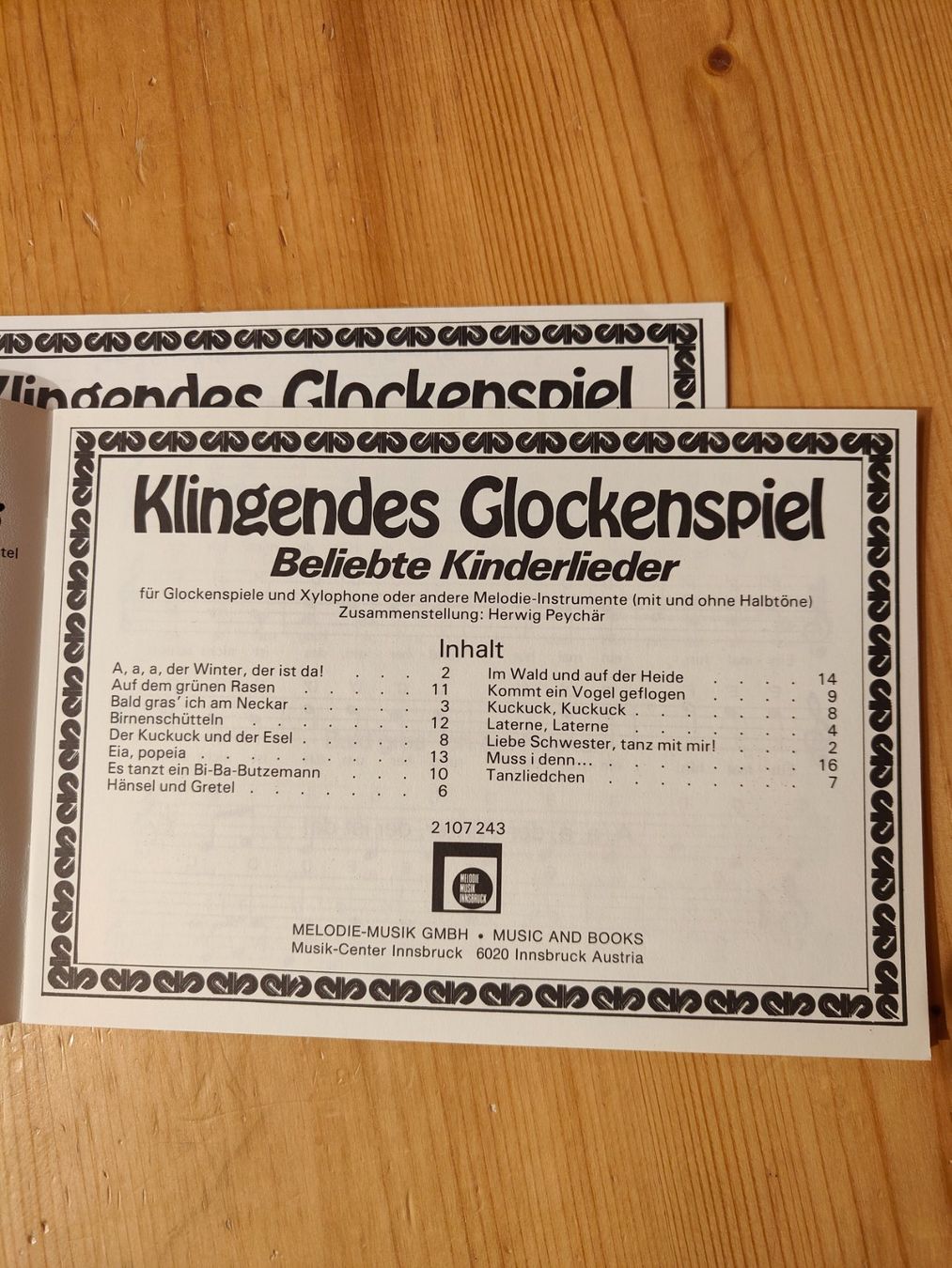 Libri: Noten Klingendes Glockenspiel oder für Blockflöte – Nuovo e nell'imballaggio originale da Davos-Platz venduto da musikhauskollegger 3