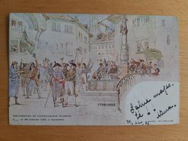 Historische Ansichtskarte Waadtländer Unabhängigkeit 1898
