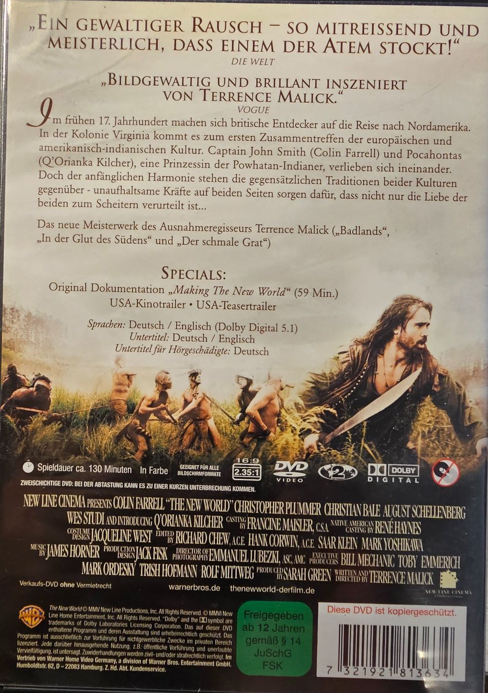 Alle DVDs: The New World – Gebraucht aus Wahlen b. Laufen von Cg10 1