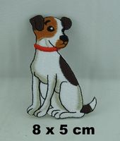 JACK RUSSELL - Aufnäher - Aufbügler - Stickerei - 8x5cm