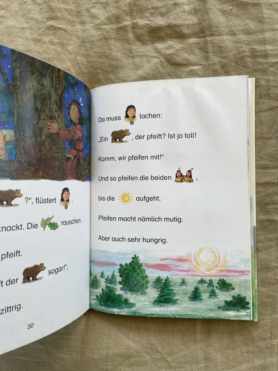 Libri: Kleiner Indianer, grosser Mut - LeseBilderbuch – Usato da Hirzel venduto da carta9 3
