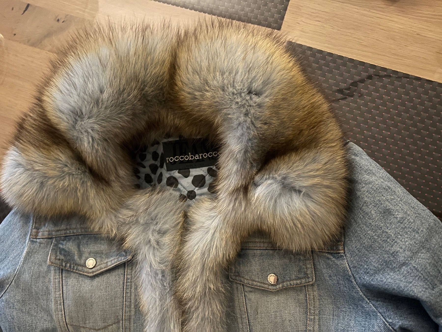 Veste En Fourrure De Renard Pour Femme - Taille S (36) - Occasion En Parfait état - Gris
