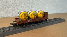 Lima H0 Bierwagen mit Dinkelacker Bier Fässer H0 / DC