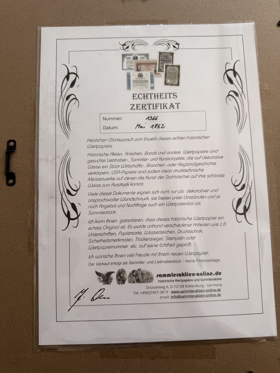 Documenti: Sammleaktie Quincy Mining Company – Usato da Zürich venduto da ol-inclusive 2