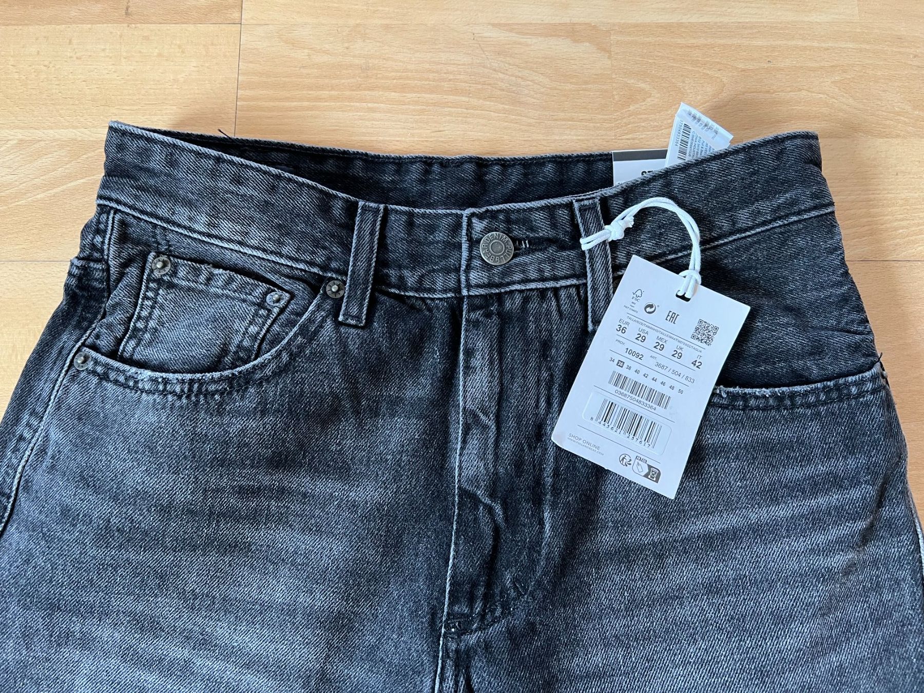 Pull&Bear Jeans: PULL&BEAR Damen Jeans, Gr. 36, Dunkelgrau, NEU – Neu und originalverpackt aus Worb von farben20zauber 1
