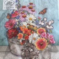 Serviette flowers at home (1323) 2Stk.