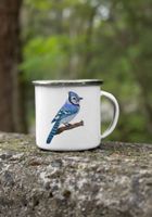 Vogel Email Tasse Tee Kaffee  NEU