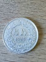 1/2 Franken Silber Münze , 1946 ,  .Rar