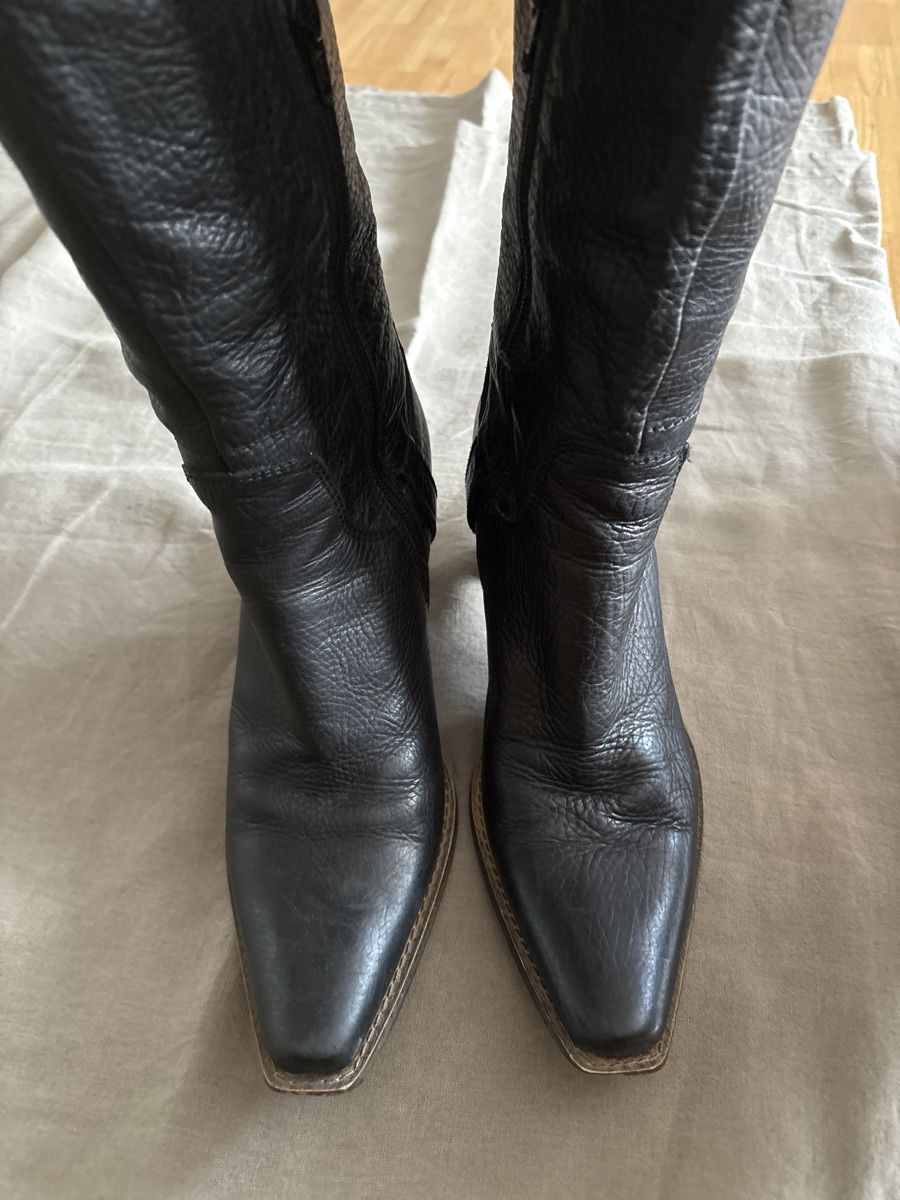 Scarpe da donna: Leder Stiefel, Cowboy Style. – Usato da Jona venduto da cosa03 3