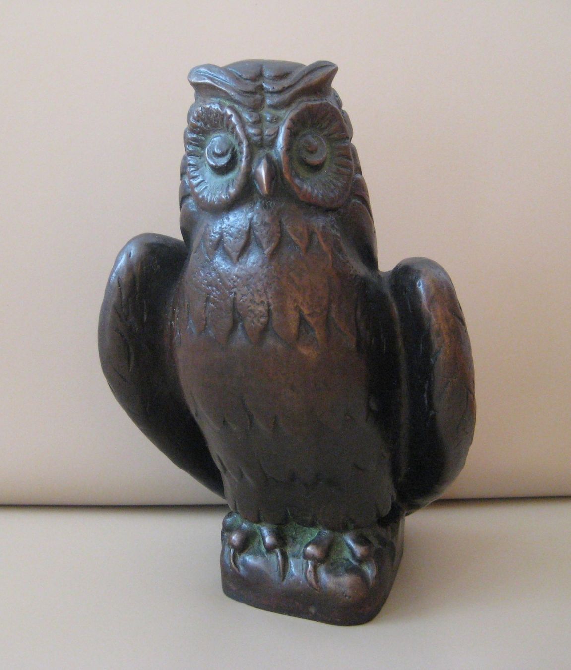 Statuette: Bronze Eule signiert Hans Borer Bildhauer – Usato da Langendorf venduto da Happy11