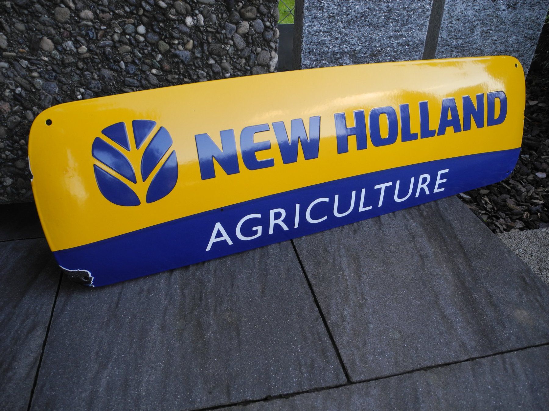 Schilder: GROSSES NEW HOLLAND EMAILSCHILD – Gebraucht aus Reinach AG von Huckleberrysix 3