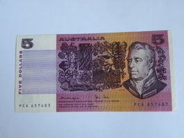 Australia 5 Dollars 1983, P-44d, VF+