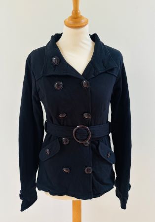 Spanky - Jacke aus Sweatshirt Material - Schwarz - Grösse S