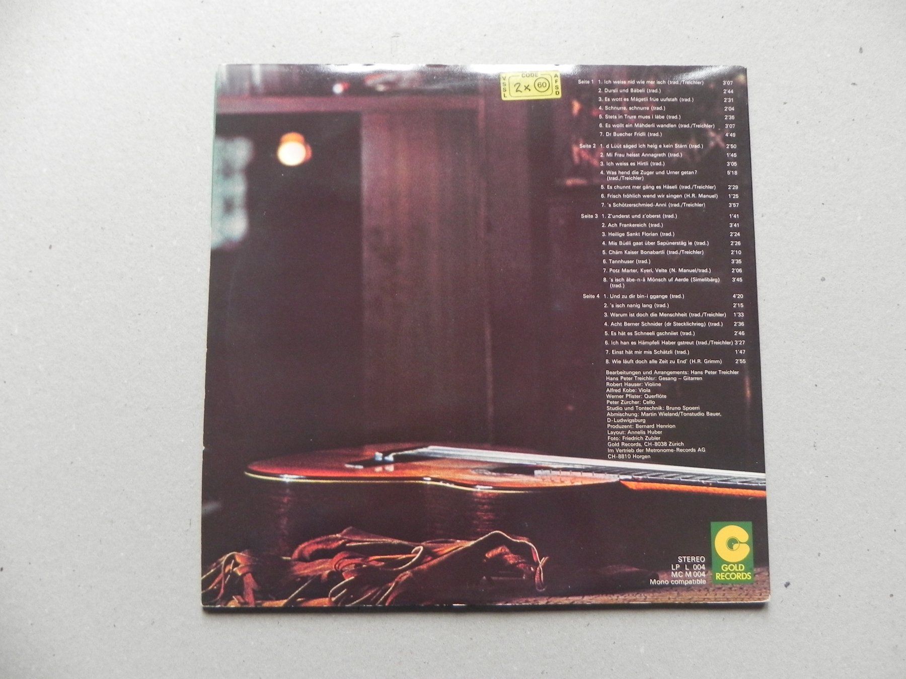 Dischi in vinile: Doppel LP Schweizer Lieder CH Hans Peter Treichler 1977 – Usato da Siebnen venduto da krimsie 1