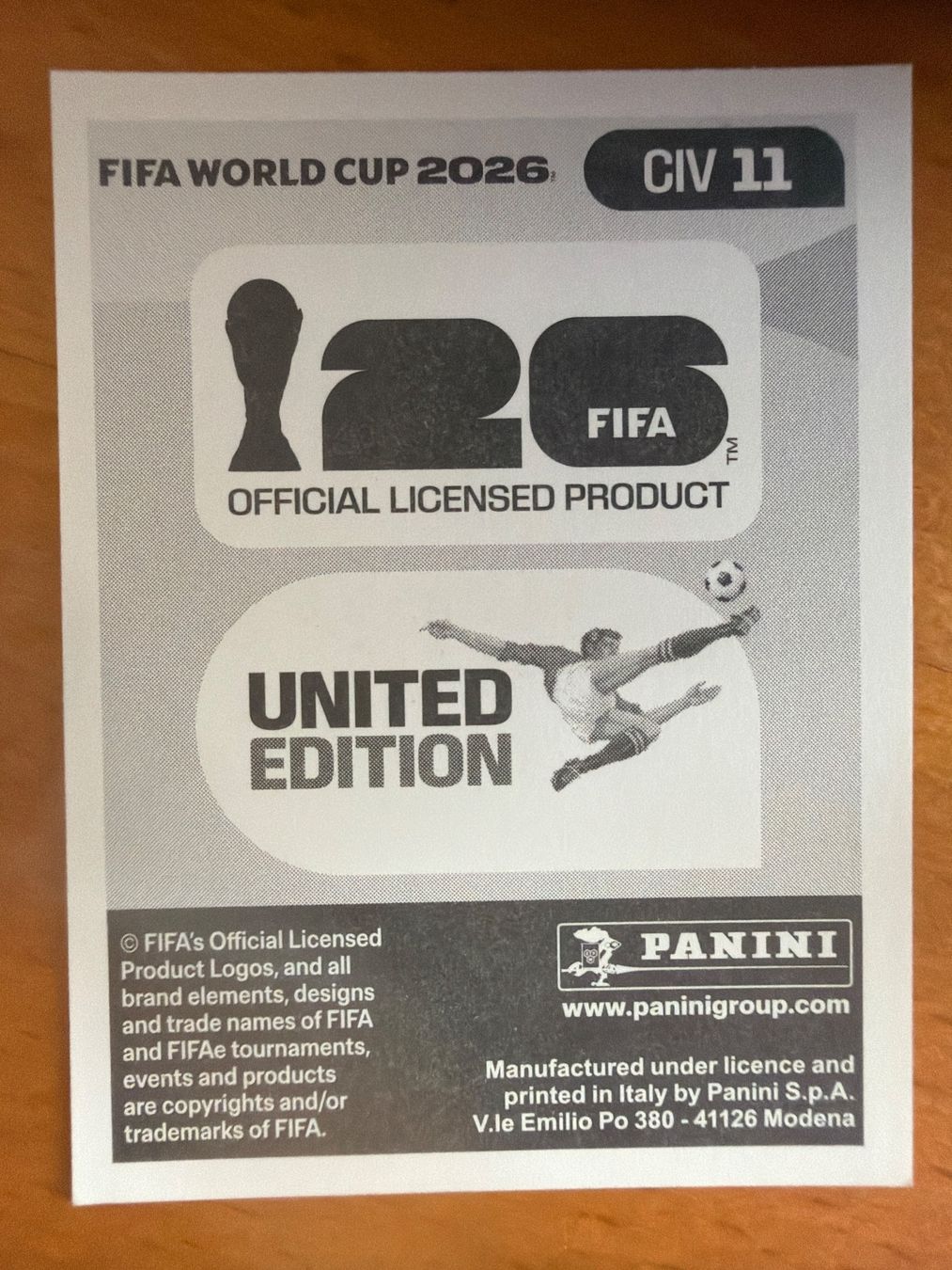 Panini Carte collezionabili: Panini CIV11 – Nuovo (secondo la descrizione) da Susten venduto da Rechnun 1