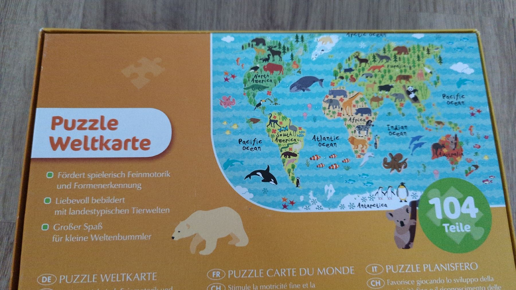 Puzzle: Puzzle 104 Teile / Weltkarte – Usato da Mägenwil venduto da Peter_Frei 3