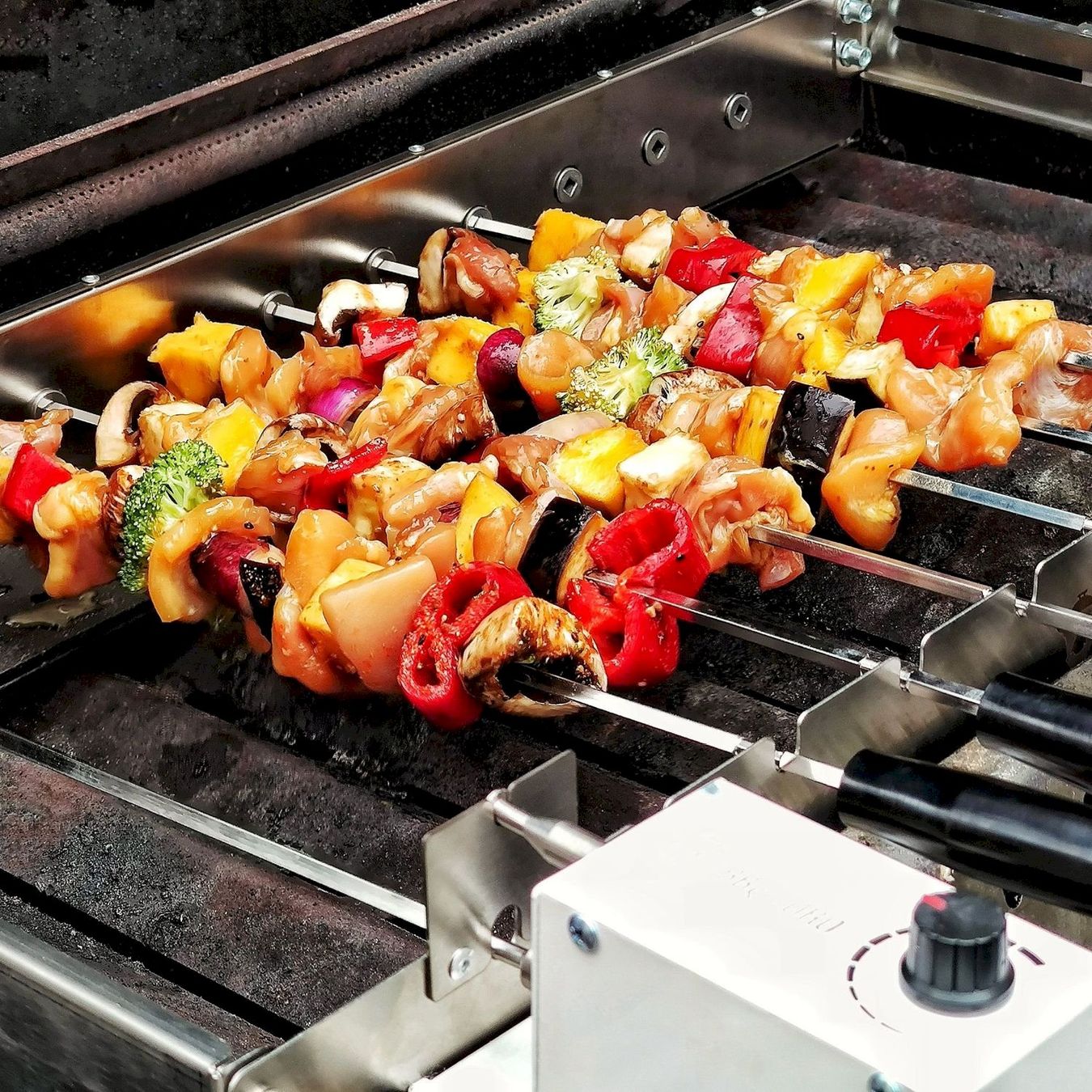Griglie: Edelstahl Grillaufsatz mit 9 Spießen – Nuovo e nell'imballaggio originale da Bottighofen venduto da zaap 1