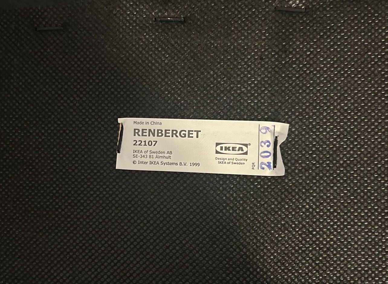 Ikea Sedie: Drehstuhl schwarz RENBERGET IKEA – Usato da Grub AR venduto da DukeStatham 5