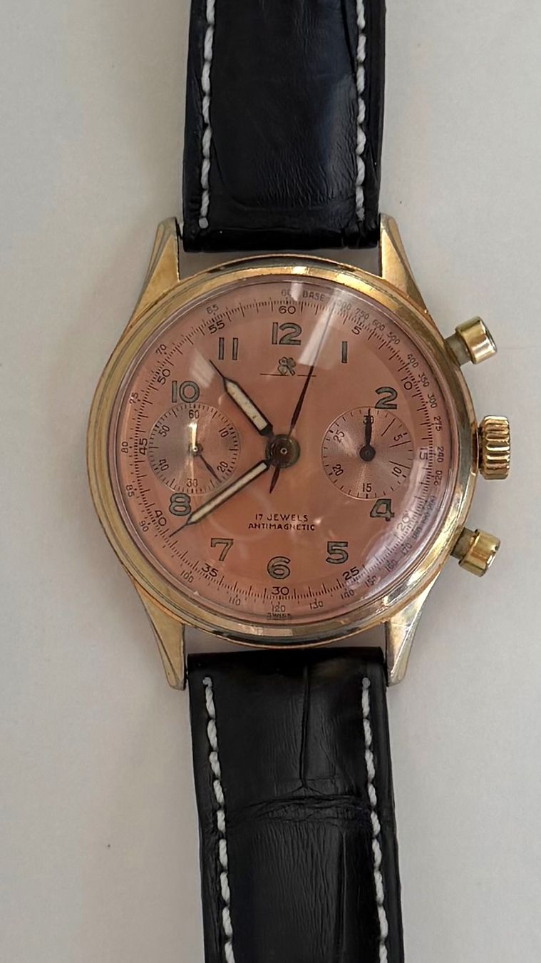 Swiss Orologi: Schweizer Chronograph Uhr 38 mm – Usato da Zürich venduto da Fidel59 1
