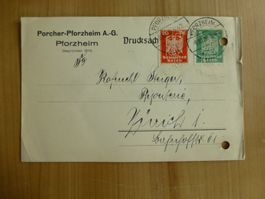 Pforzheim, Porcher-Pforzheim AG Perfinmarken 1926